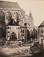 East End, Troyes Cathedral under Restoration, France, Charles Marville French, Albumen silver print from glass negative