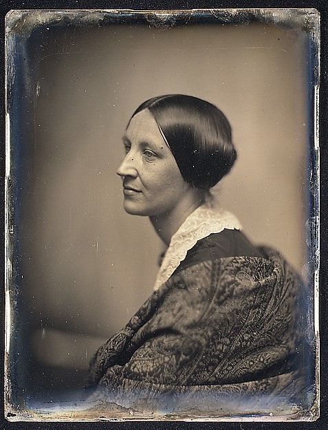 [Woman in Profile with Lace Collar and Shawl]