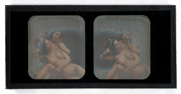 [Stereographic View of Two Nude Women]
