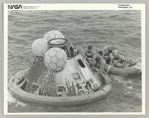 [Astronauts in Lifeboat After Apollo 11 Splashdown]