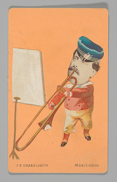 [Photo Collage: Musician Playing Trombone]