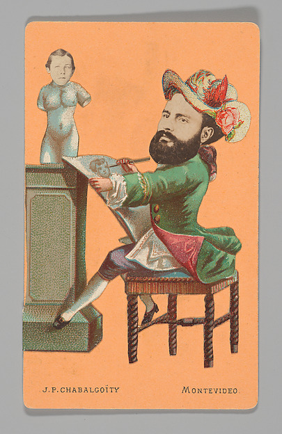 [Photo Collage: Man Drawing Bust]