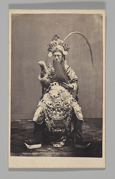 [Studio Portrait: Actor in Costume Wearing Long Beard, Japan]