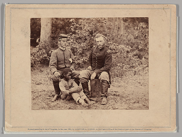 Lieutenant Washington, a Confederate Prisoner, and Capt. Custis [sic] (for Custer) U.S.A.