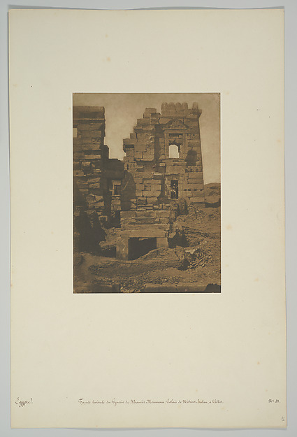 Façade latérale du Gynecée de Rhamsès-Meiamoun, Palais de Médinet-Habou, à Thèbes