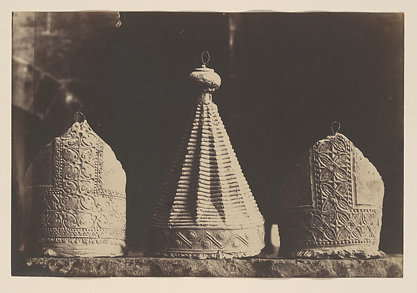 [Plaster Casts of Bishops' Miters, South Porch, Chartres]