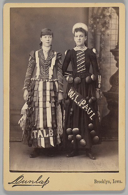 [Merchants' Carnival Portrait: Talbot and W.L. Paul, Brooklyn, Iowa] by Dunlap, The Metropolitan Museum of Art