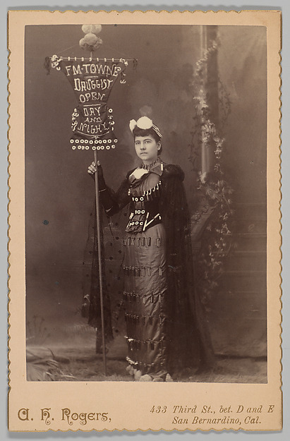 [Merchants' Carnival Portrait: F. M. Town Druggist, San Bernardino, California] by A. H. Rogers, The Metropolitan Museum of Art