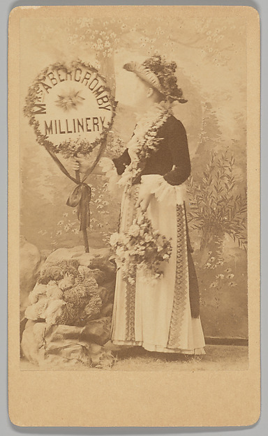 [Merchants' Carnival Portrait: Mrs. Abercromby Millinery, Skaneateles, New York] by William E. Hummel, The Metropolitan Museum of Art