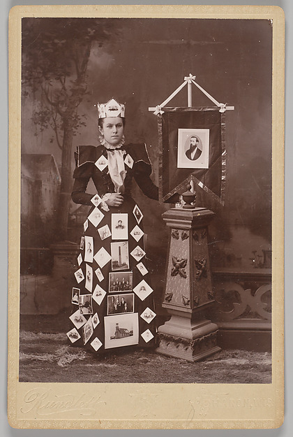 [Merchants' Carnival Portrait: Charles W. Rundlett Photography Studio, Sharon, Wisconsin] by Charles W. Rundlett, The Metropolitan Museum of Art