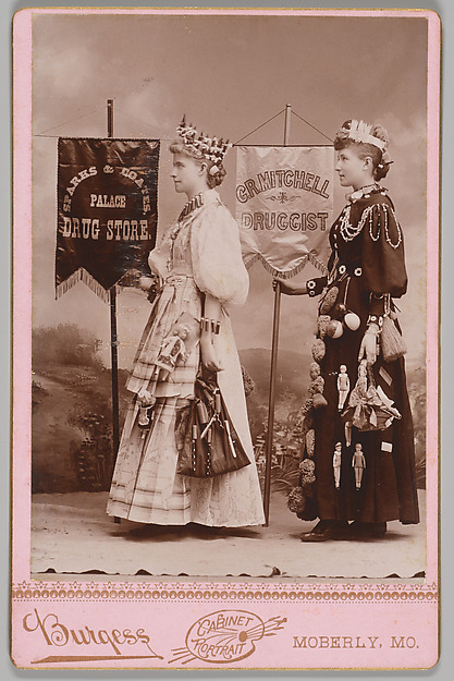[Merchants' Carnival Portrait: Sparks & Coates Palace Drug Store and G. R. Mitchell Druggist, Moberky, Missouri] by S. C. Burgess, The Metropolitan Museum of Art