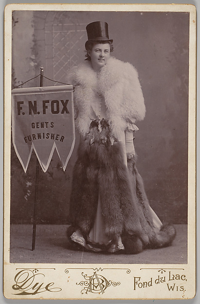 [Merchants' Carnival Portrait: F.N. Fox Gents Furnisher, Fond du Lac, Wisconsin] by A. B. Dye, The Metropolitan Museum of Art