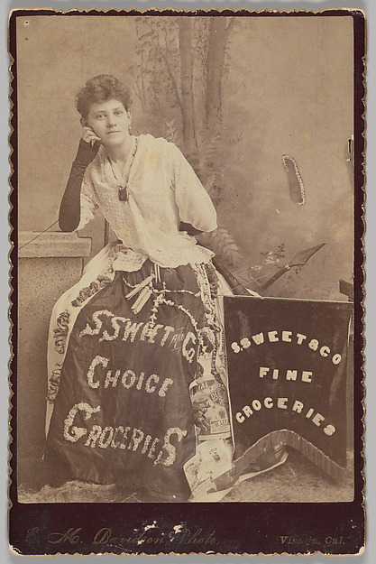 [Merchants' Carnival Portrait: S. Sweet & Co. Fine Groceries, Visalia, California] by E. M. Davidson, The Metropolitan Museum of Art