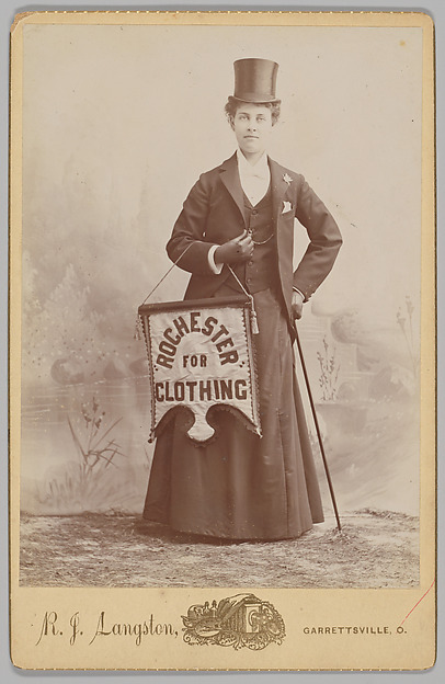 [Merchants' Carnival Portrait: Rochester For Clothing, Garrettsville, Ohio] by R. J. Langston, The Metropolitan Museum of Art