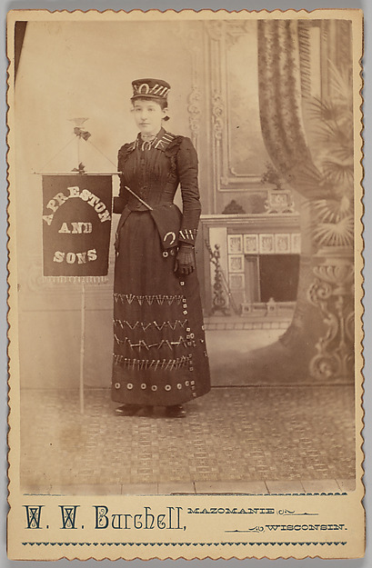 [Merchants' Carnival Portrait:  A. Preston and Sons, Mazomanie, Wisconsin] by W. W. Burchell, The Metropolitan Museum of Art