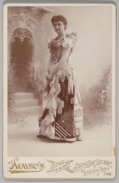[Merchants' Carnival Portrait: with Fabric Swatches, Huntington, Indiana] by Houser, The Metropolitan Museum of Art