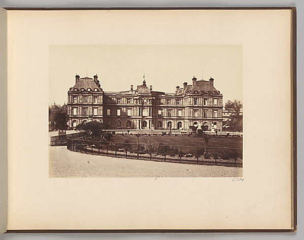 Le Luxembourg (côté du jardin) by Edouard Baldus, The Metropolitan Museum of Art