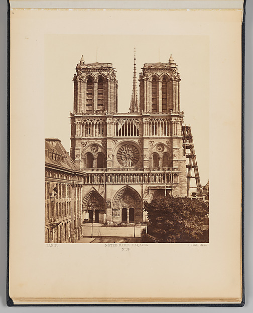 Notre-Dame (façade) by Edouard Baldus, The Metropolitan Museum of Art