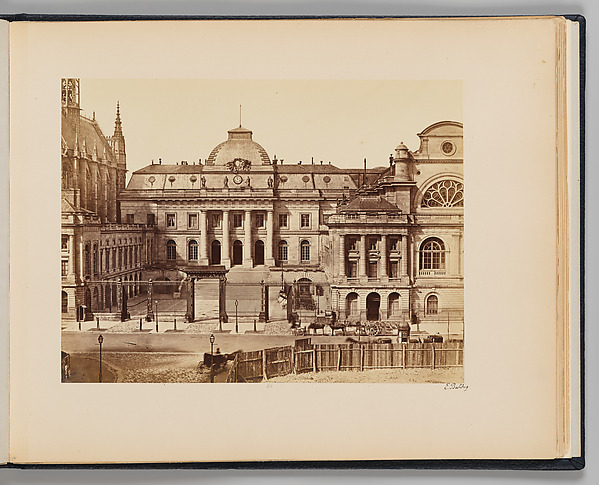 Palais-de-Justice (façade) by Edouard Baldus, The Metropolitan Museum of Art