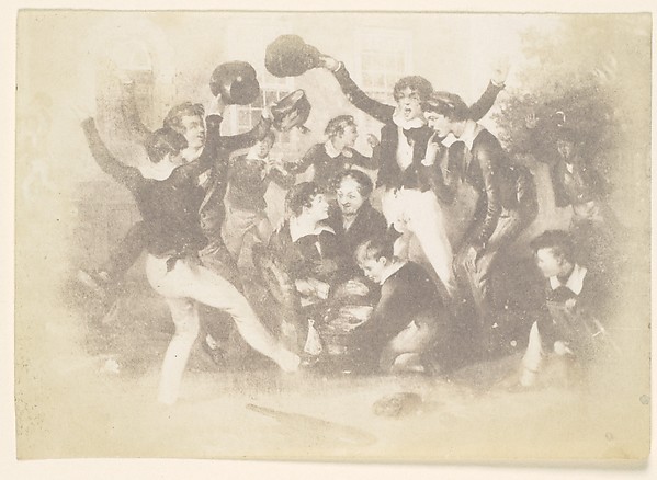 [Watercolor of Boys Playing]