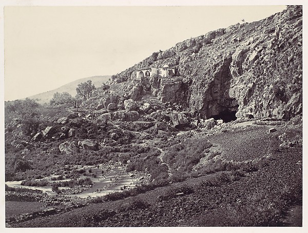 Principal Source of the Jordan, Flowing From a Cave Near Banias, Near the Site of the Northern City of Dan, the Frontier Town of Israel