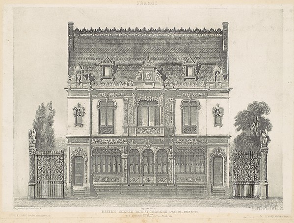 Maison Élevée Rue St. Georges par M. Renaud
