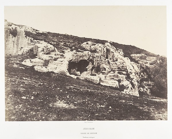 Jérusalem, Vallée de Hinnom, Tombeaux antiques