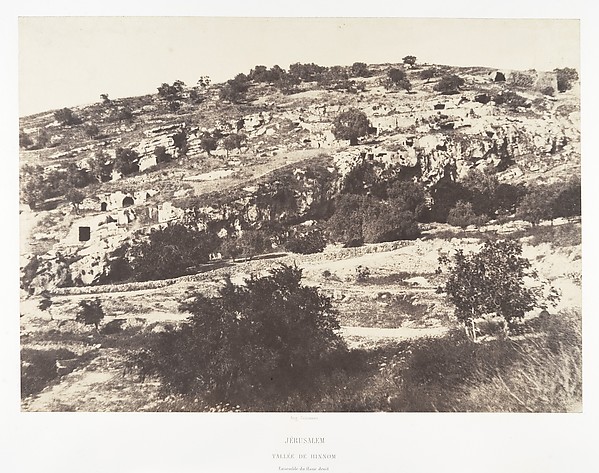 Jérusalem, Vallée de Hinnom, Ensemble du flanc droit