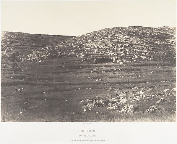 Jérusalem, Tombeau Juif, à trois milles Nord-Nord-Ouest de Jérusalem