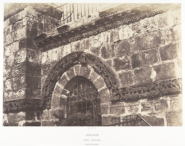 Jérusalem, Saint-Sépulcre, Détails de la façade
