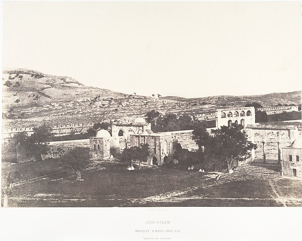 Jérusalem, Mosquée d'Omar, côté Est, Intérieur de l'enceinte, 2