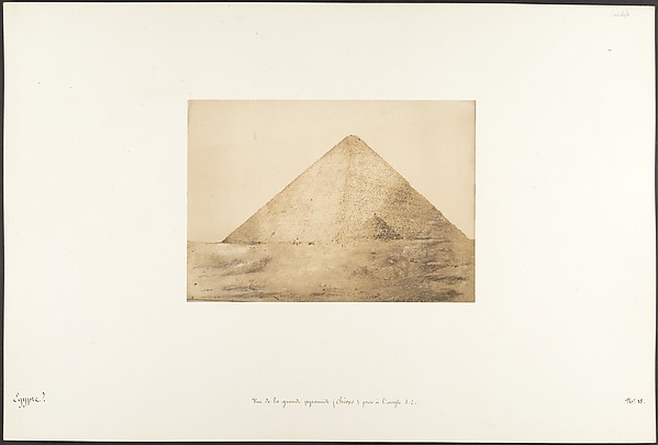 Vue de la grande pyramide (Chéops) prise à l'angle S.E.