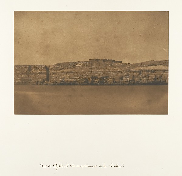 Vue de Djebel-el-teir et du Convent de la Poulie
