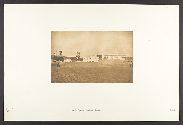 Vue de Syout - Palais du Pacha