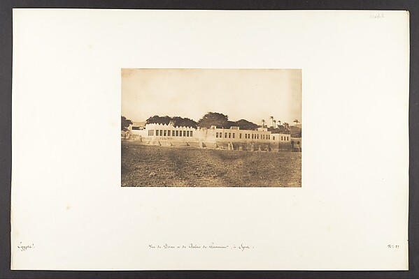 Vue du Divan et du Palais du Gouverneur, à Syout