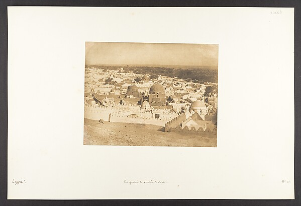 Vue générale du Cimetière de Siout by Maxime Du Camp, The Metropolitan Museum of Art