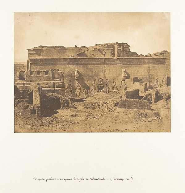 Façade postérieure de grande Temple de Dendérah (Tentyris)