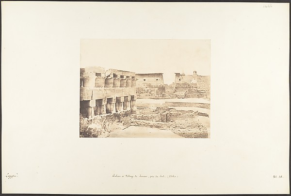 Palais et Village de Louxor, pris du Sud, Thèbes
