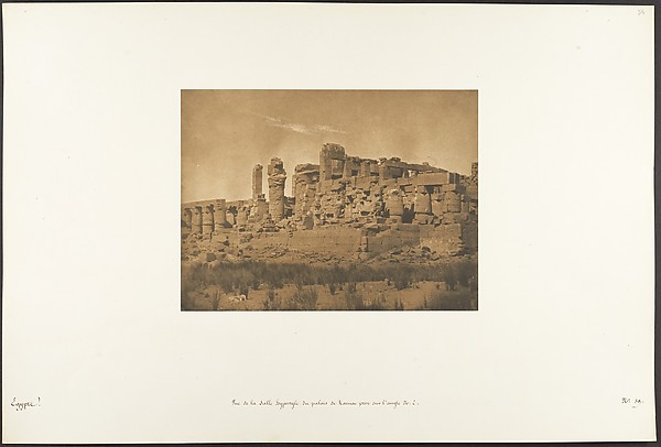 Vue de la Salle Hypostyle du palais de Karnac, prise sur l'angle N.E.