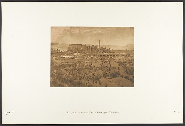 Vue générale des Ruines du Palais de Karnac (prise à l'Est) - Thèbes