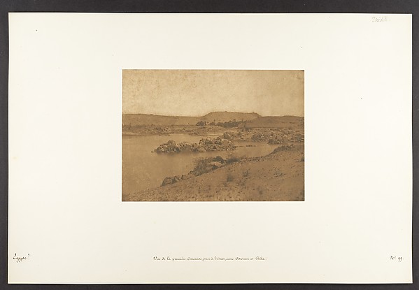 Vue de la première Cataracte, prise à l'Ouest, entre Assouan et Philae