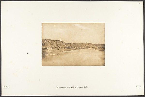 Vue prise au Sud-Est de Philae - Village d'El-Bâb