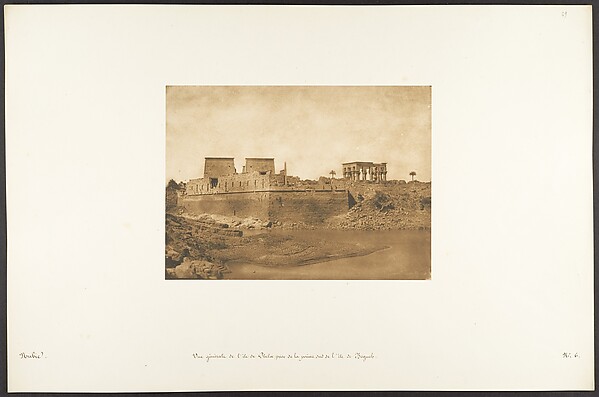 Vue générale de l'île de Philae, prise de la pointe Sud de l'île de Begueh
