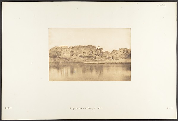 Vue générale de l'île de Philae, prise de l'Est