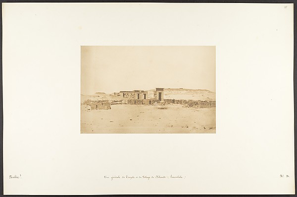 Vue générale du Temple et du Village de Déboude (Parembole)