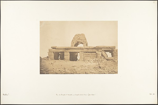 Vue du Temple d'Amada - Coupole ruinée d'une Eglise Copte