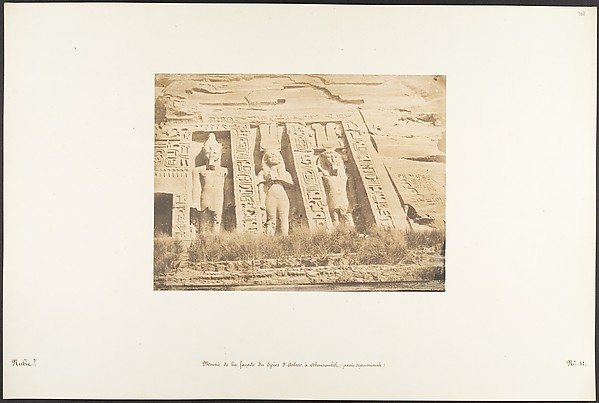 Moitié de la façade du Spéos d'Athor, à Abousembil (partie Septentrionale)