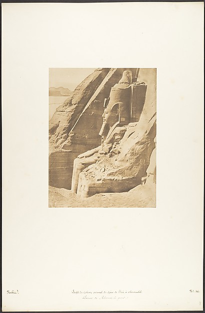 Profil du Colosse oriental du Spéos de Phré, à Abousembil (Portrait de Rhamsès-le-grand)