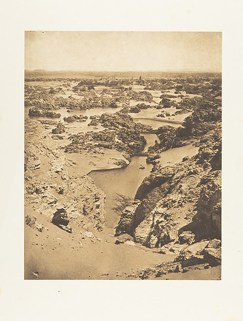 Vue cavalière de la seconde cataracte, prise du haut de Djebel-Aboucir