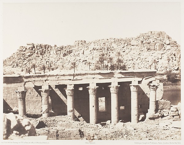 Ile de Fîleh (Philæ), Colonnade Occidentale - Ruines Vues du Point L